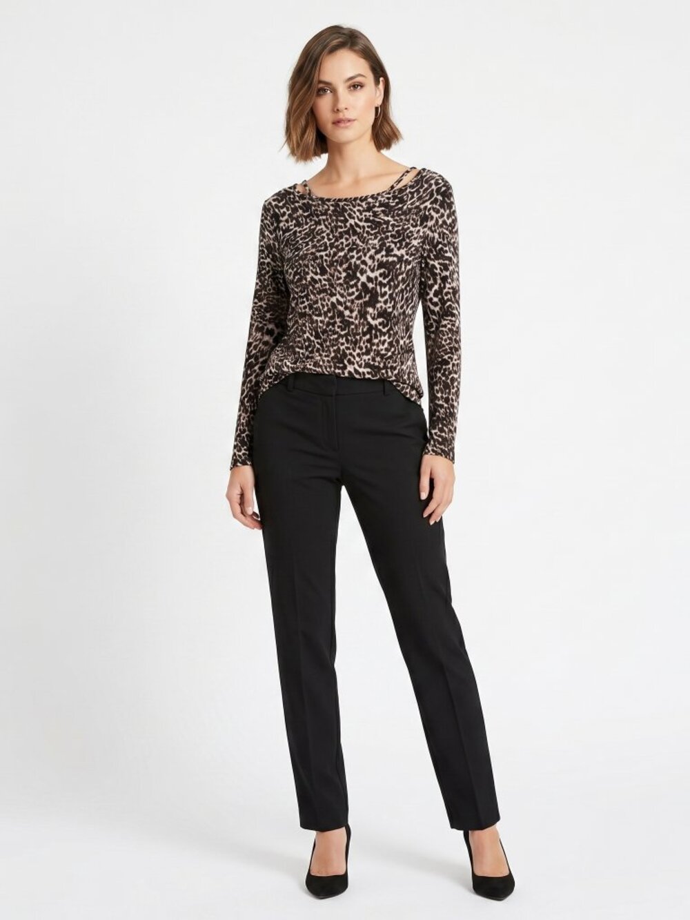 *Le Chateau Leopard Print Long Sleeve